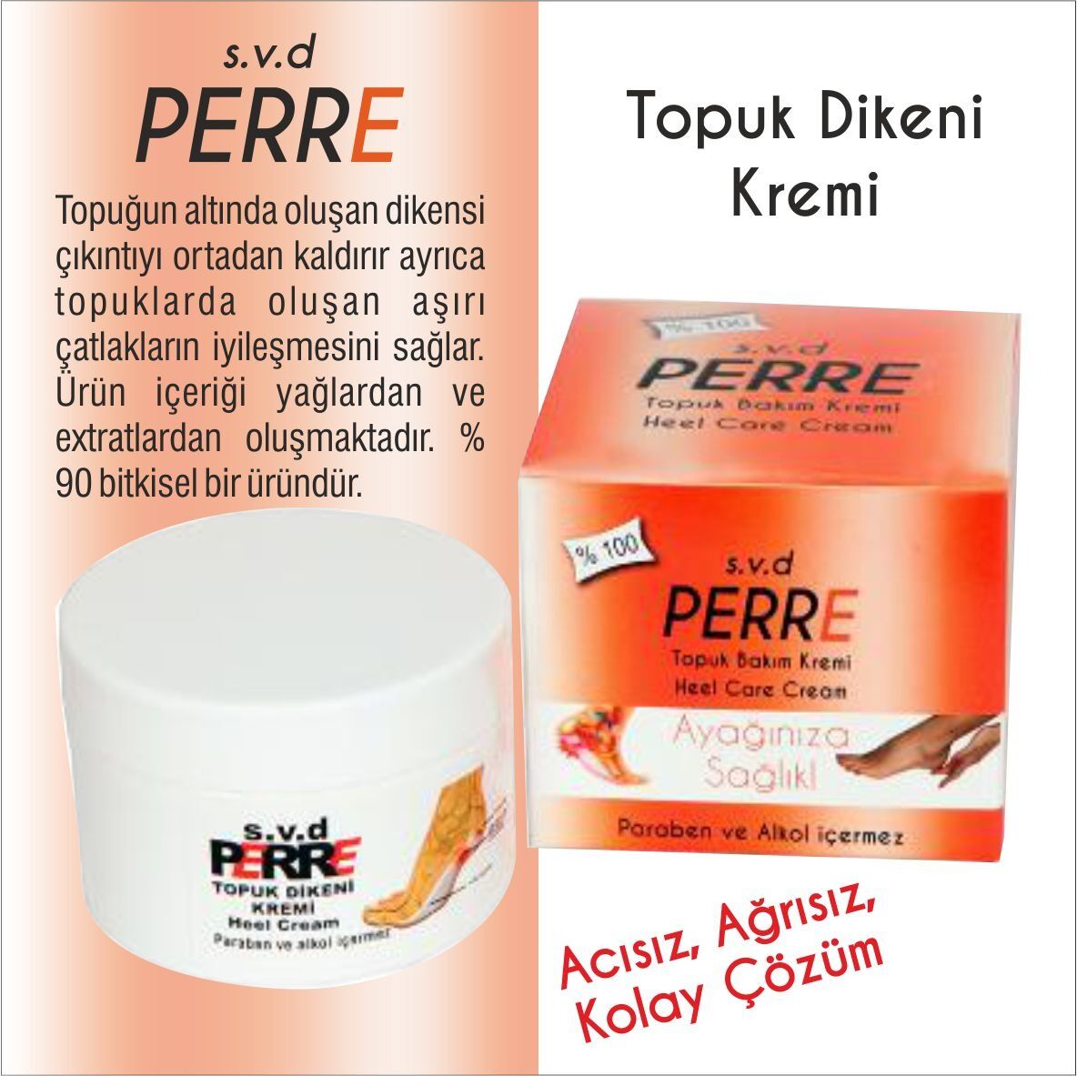 Perre Topuk Dikeni Bakım Kremi 100 ML